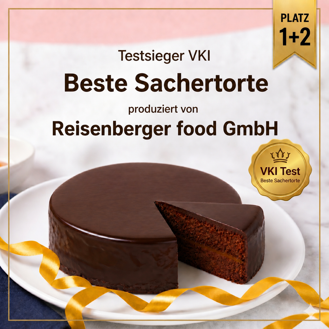 Die beste Sachertorte Österreichs: Reisenberger Food ist VKI-Testsieger