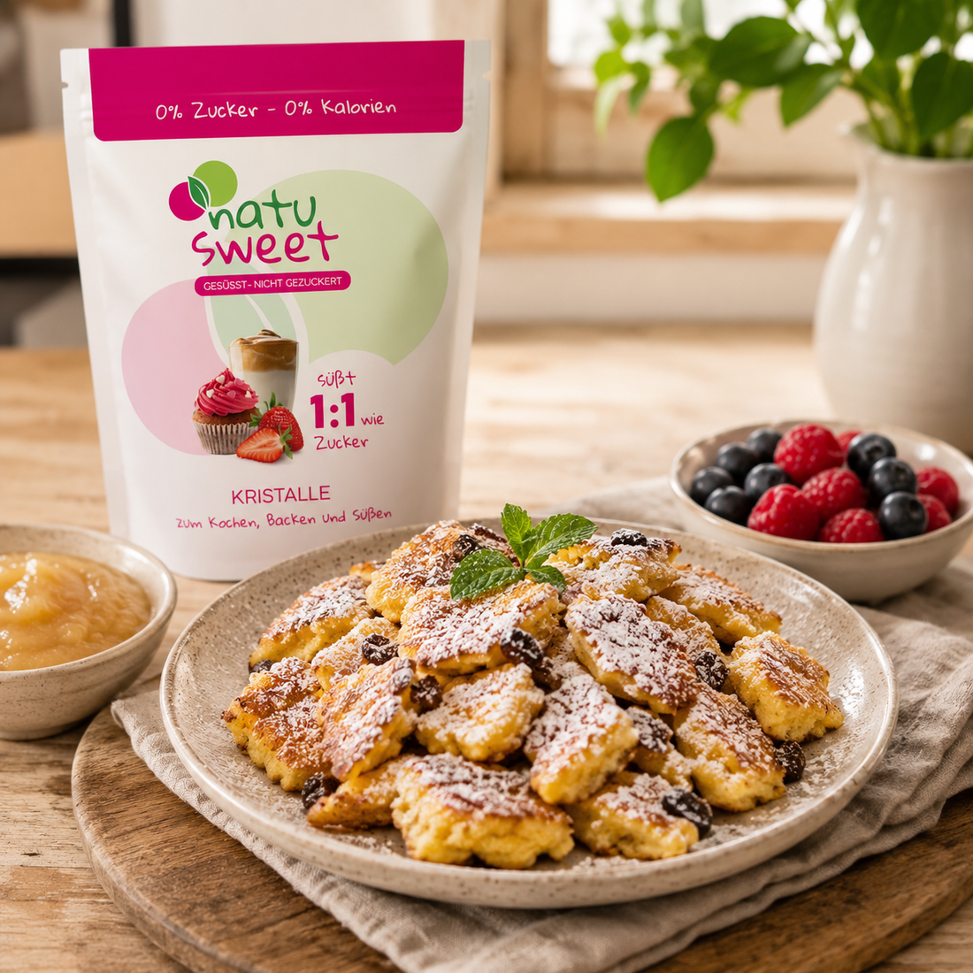 Kaiserschmarrn ohne Zucker – einfach & fluffig mit NatuSweet
