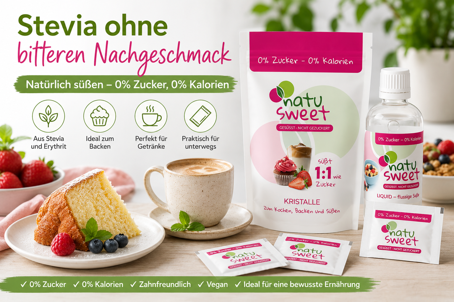 Stevia ohne bitteren Nachgeschmack: Darauf kommt es bei Geschmack und Dosierung an