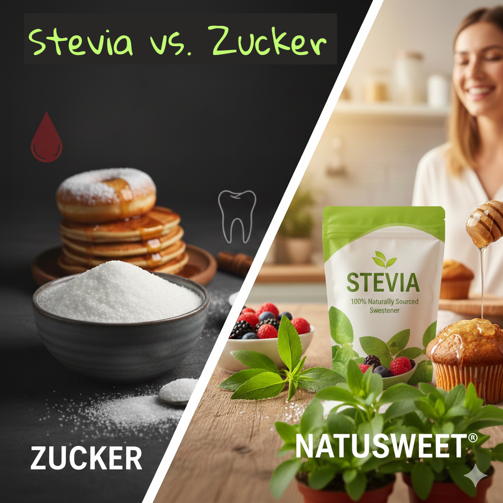 Stevia vs. Zucker: Warum die natürliche Alternative dein Leben versüßt