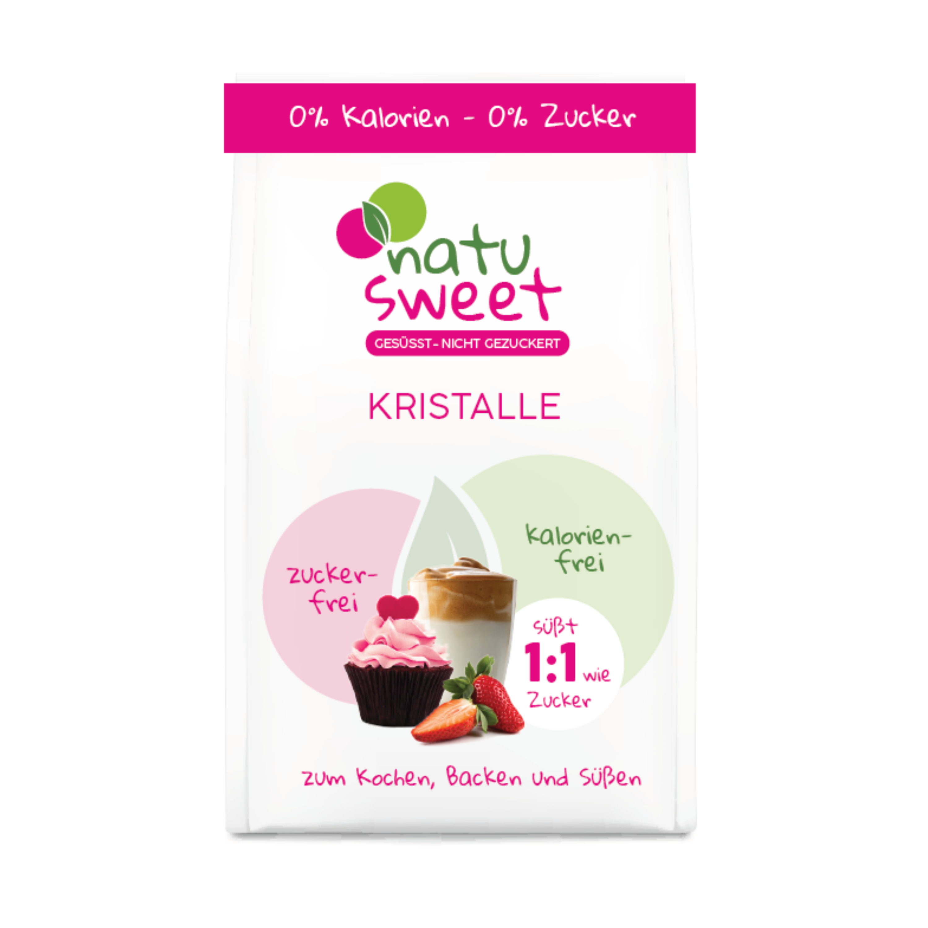 Natusweet Stevia Kristalle 1:1 Süße 400g