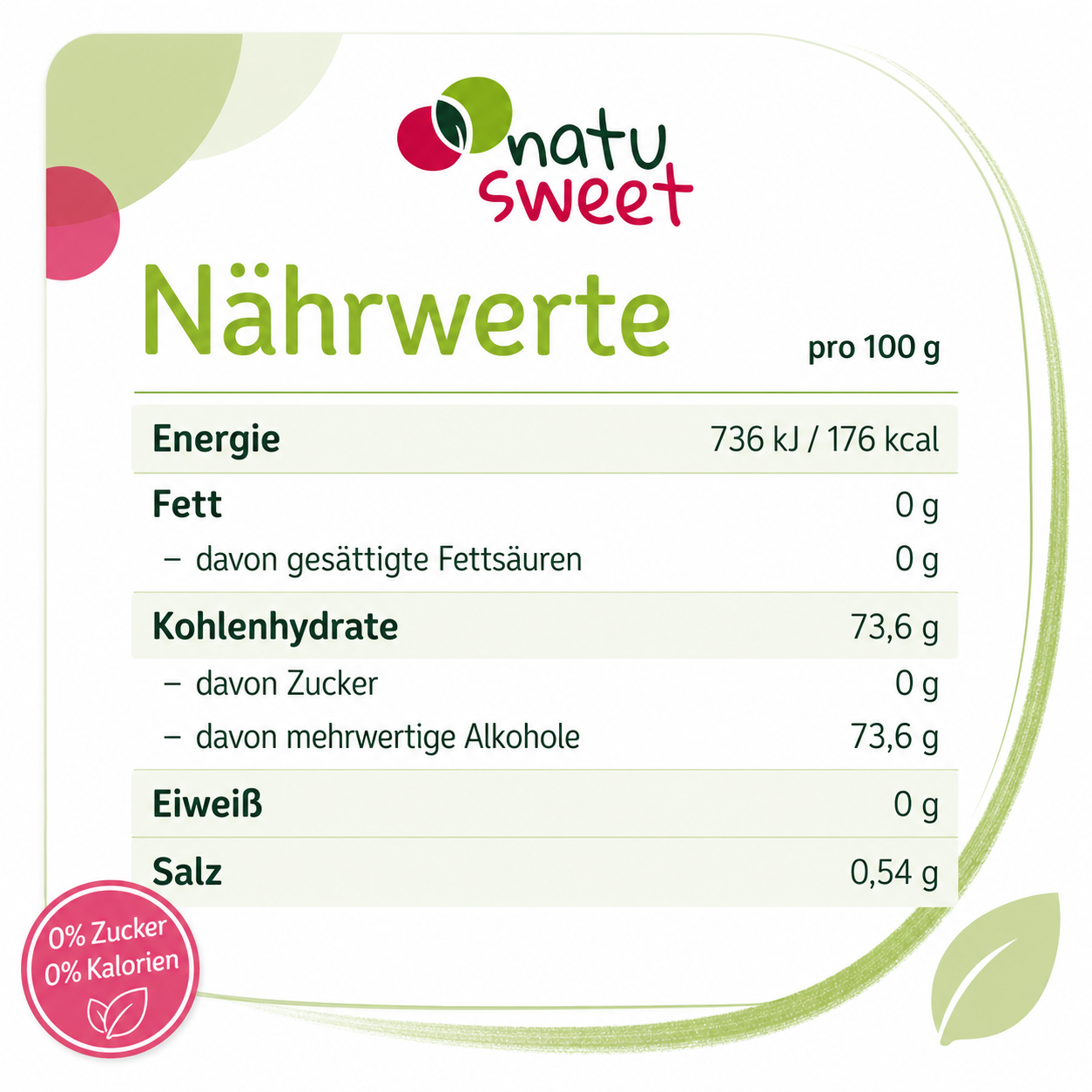 Natusweet Liquid 100ml - neues Design!