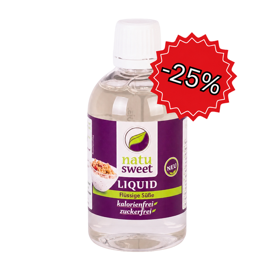 NatuSweet Liquid 100 ml – 25 % Aktion