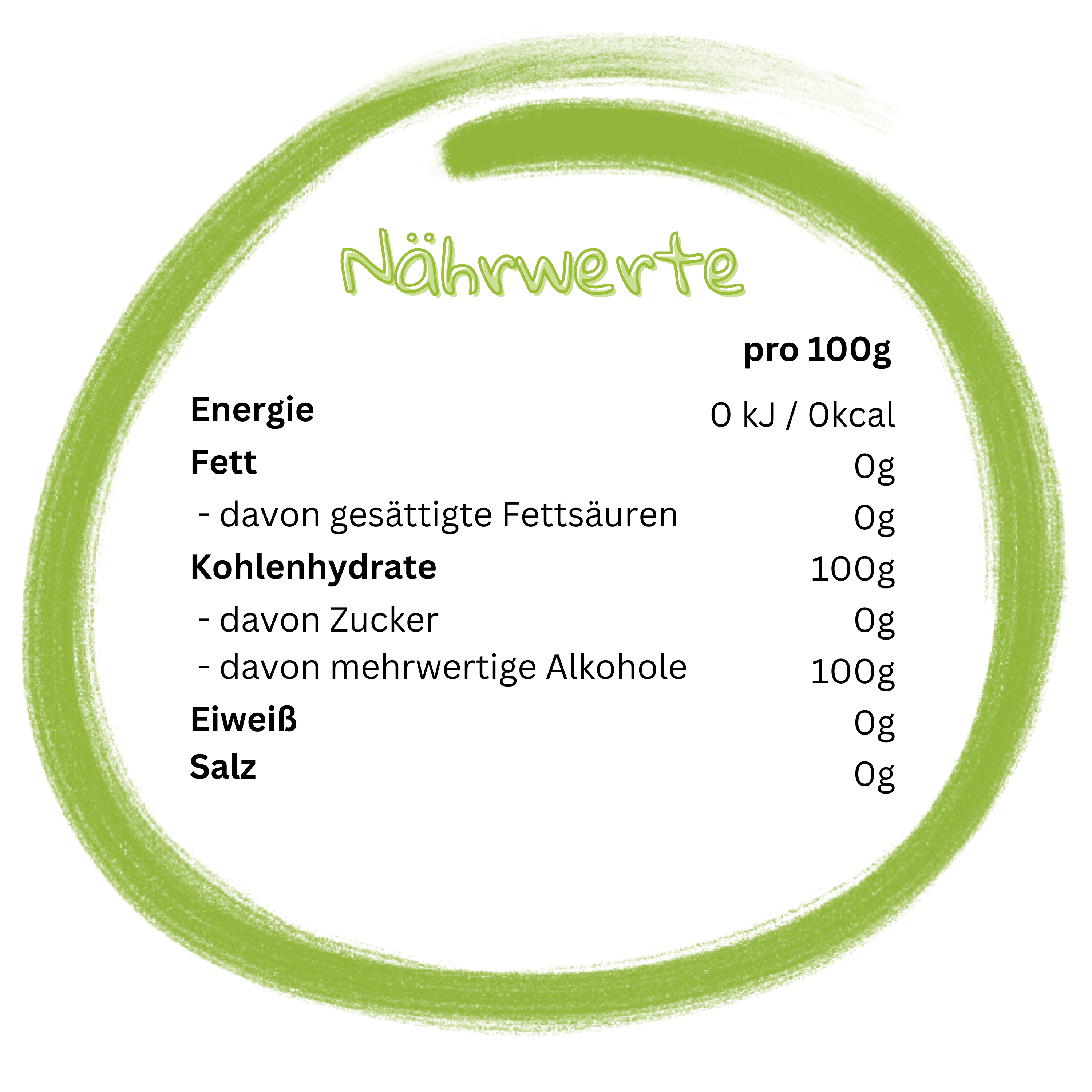 Natusweet Stevia Kristalle 10:1 Süße 250g